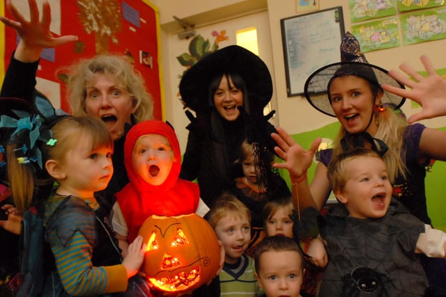 Ashfield Nursery held a spooky Halloween party in 2008 and here are the children having fun.