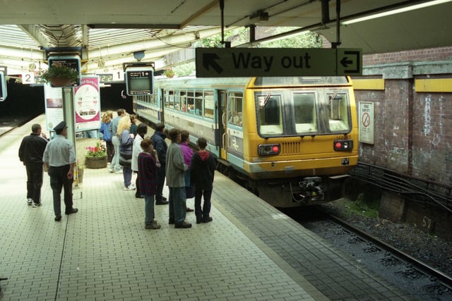 Sunderland train station on National Car-free Day in 1996.