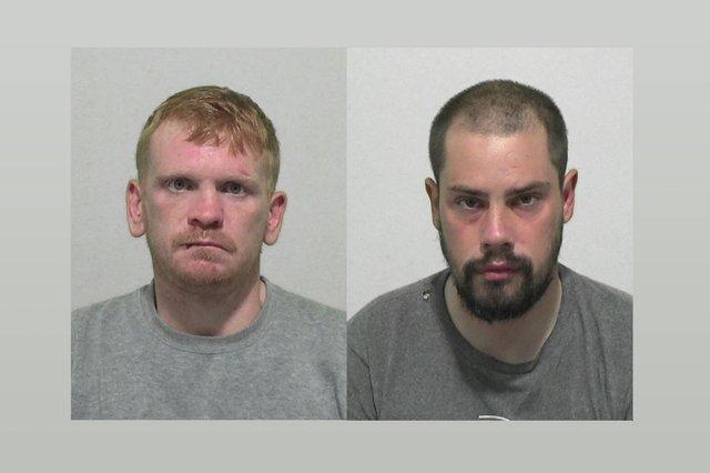 Reeves, 33, and Ewart, 31, both of no fixed abode, were hailed for five years and three months each for three offences of robbery