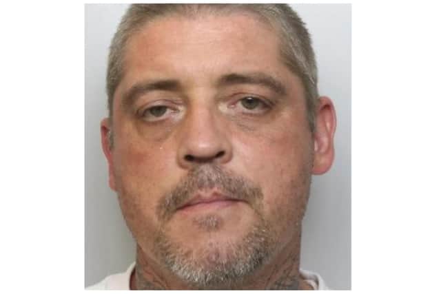 Sean Bond is described as white, approximately 5ft 9ins tall, with short light brown/greying hair. He has a number of tattoos around his neck, including the name ‘KAYDEN’ and ‘MUM RIP’ and ‘BAT’