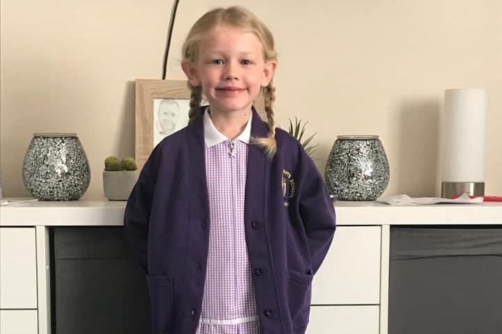 Ava ready for Year 1 to start.