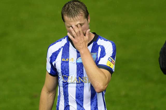 Sheffield Wednesday's Julian Borner after another defeat. (Pic Steve Ellis)