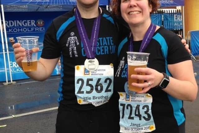 Janet Graves and her brother Stuart Henderson pictured after one of their many fundraisers
