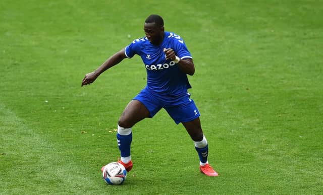 Yannick Bolasie playing for Everton.
