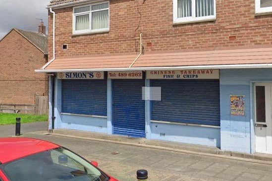 Simon's Chinese Takeaway on Tasmania Road in South Shields has a 4.4 rating from 112 Google reviews.