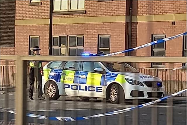 Police were called to Trafford Way on Friday night after a teenager was stabbed.
