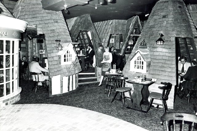 Inside the Sicey Hotel, Sheffield, in 1981