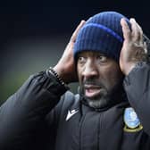 Sheffield Wednesday boss Darren Moore pictured on the touchline during the Owls' home game with Peterborough United in early March. Picture: Steve Ellis