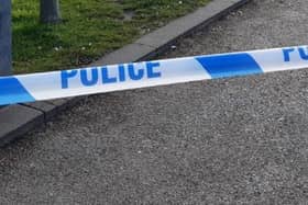 A crash described as a ‘police incidents’ had caused traffic chaos in Rotherham this afternoon, and diverted bus services. File picture of a police incident showing police tape