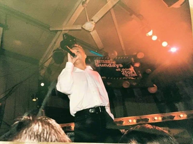 It wasn't really the weekend without Jono Edwards singing from the Yard's bar. "I want your love I want it right now..."