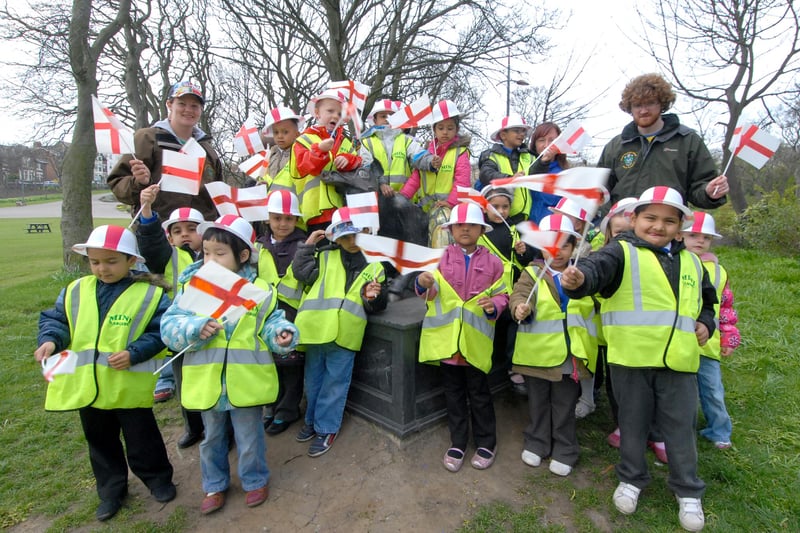 Children from Marine Park Primary School were celebrating St George's Day in 2010. Can you spot someone you know?
