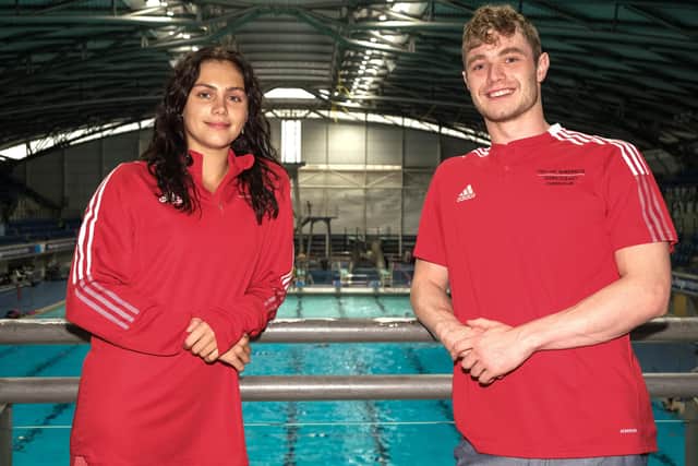 Sheffield Swimming Club at Ponds Forge
Swimmers Candice Hall and Jay Lelliot