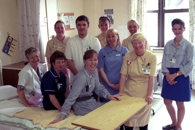 Back to 1997 for this view of the emergency medical unit staff at Sunderland Royal, including Senior Clinical Nurse Joy Thompson, seated right; with Sister Elizabeth Bains, seated centre; and Charge Nurse Eric Stephens. Does this bring back memories?