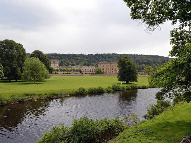 A young man had to be rescued after suffering 'significant injuries' in a fall at Chatsworth House in the Peak District.