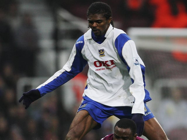 Fratton favourite, Kanu, scored the winner in Pompey FA Cup triumph which helped Adams side reach Europe. He made 165 appearances in his six-year stay on the south-coast and retired following the club's relegation to League One in 2012. After his retirement, the 45-year-old set up Kanu Soccer Academy in Nigeria, which helps boys and girls from five to 18 get into football. (Photo by Phil Cole/Getty Images)