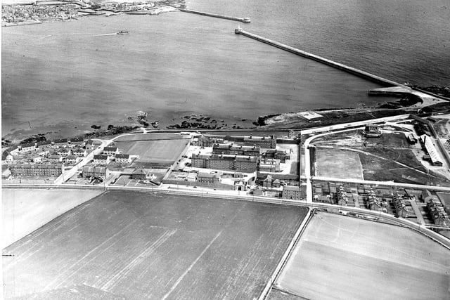 Aerial view of Peterhead Prison, Aberdeenshire