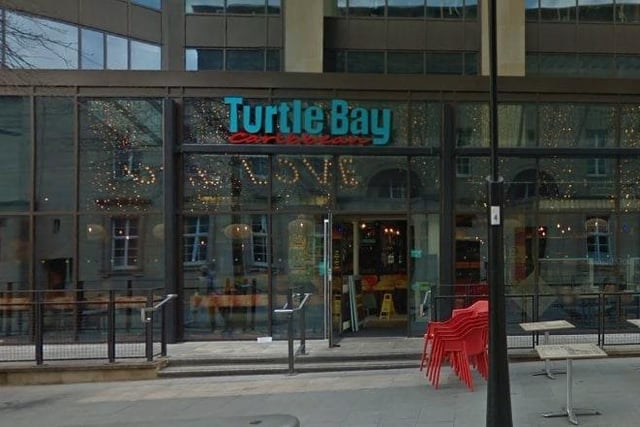 Turtle Bay offer a great unusual brunch menu with options like a bacon roti roll, the big Kingston Grill Down , Honey Bunny Yardbird and Curry Goat Hash.