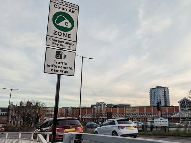 Sheffield Clean Air Zone - charges for the first eight months totalled almost £3.3m