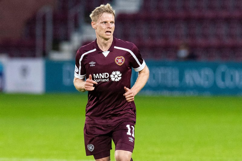 Was a threat for Hearts in behind with his pace. Played more centrally and combined well with Boyce and Woodburn. Saw a great chance saved by Macey.