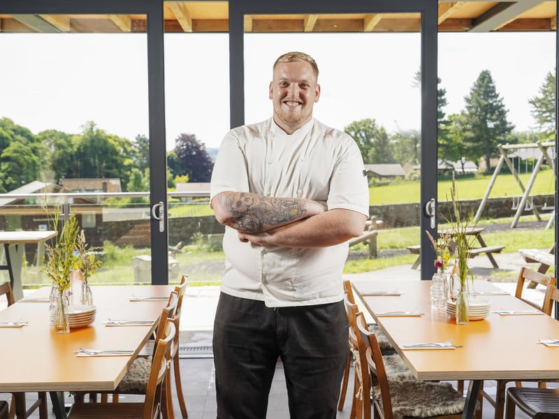 Pictured at the new restaurant in Whirlow Hall Farm, for which he has created a new menu of tantalising dishes