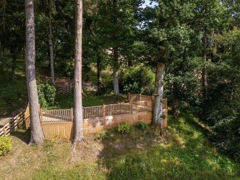 Raised decked terrace.