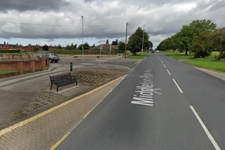 Middleton Park Avenue reported 18 weapon offences between April 2025 and March 2026.