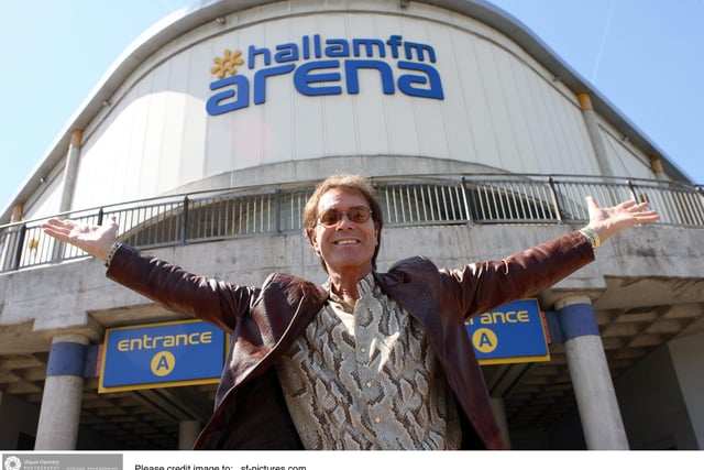 Sir Cliff Richard, pictured at Sheffield's Hallam FM Arena in May 2006 to promote his forthcoming Here & Now tour