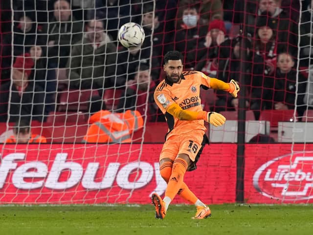 Wes Foderingham of Sheffield United was in fine form during February: Andrew Yates / Sportimage