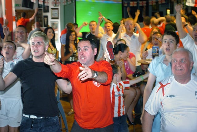 We thought it might be England's year but Germany put paid to that at the 2010 World Cup - much to the disappointment of these fans in the Sports Bar at the Stadium of Light.