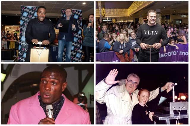 How many of these celebrities can you remember coming to Sheffield to help the city celebrate Christmas?