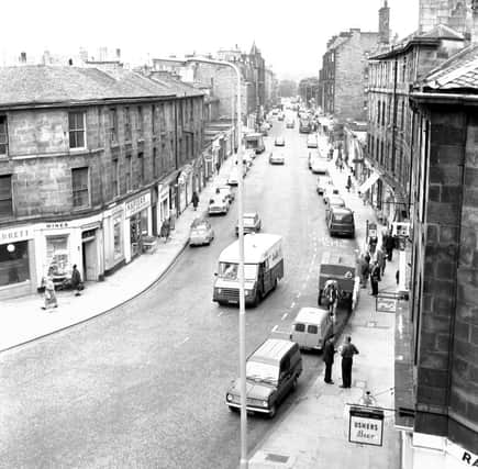 Traffic on Raeburn Place in June 1966.