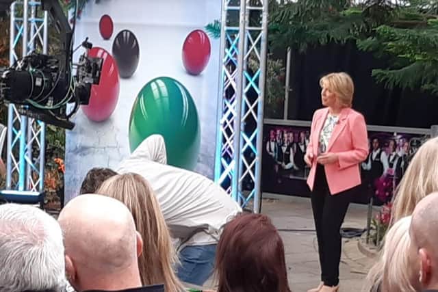 The World Snooker Championships is back in Sheffield again, with residents and visitors packing the city centre to see the action and soak  up the atmosphere. Hazel Irvine is pictured in the Winter Garden