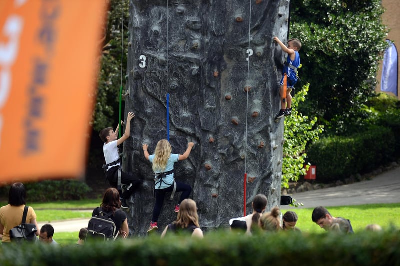 There were plenty activities to choose from, which included rock climbing!