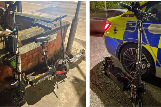 South Yorkshire Police has issued a warning about E-scooters