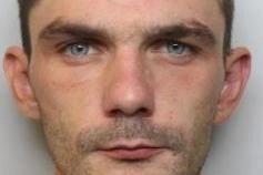 Pictured is Danny Trotter, of no fixed abode, who was locked up in March, 2019, for a minimum of 22 years after being found guilty of murdering Gavin Singleton, 31, in a stabbing attack in Hillsborough, Sheffield. Trotter was aged 24 at the time he was sentenced at Sheffield Crown Court.