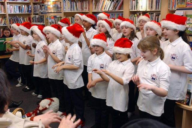 Pupils from St Mary's CofE Primary School at Tyne Dock were pictured singing Christmas carols at Boldon Lane library in 2005. We hope this brings back wonderful memories.