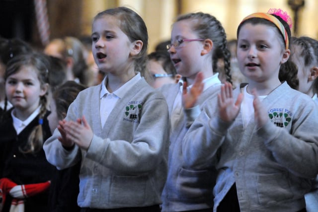 South Tyneside school children took part in a choir performance at Durham Cathedral. What are your memories of this 2014 event?