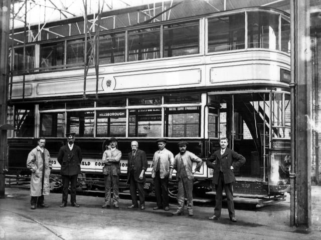 Tram crew based at Holme Lane Depot Hillsborough, Sheffield