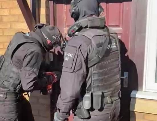 A house raid at Manor Oak gardens where an 18 year old man from Sheffield was arrested on suspicion of supplying class A drugs