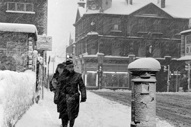 Clumber Street snow in the sixties