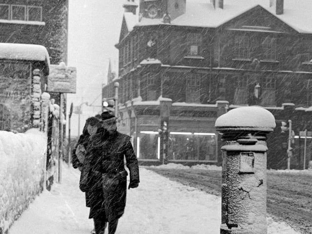 Clumber Street snow in the sixties