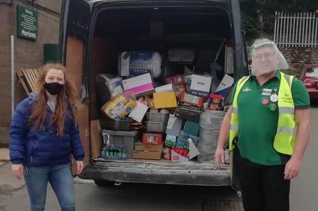 The Broomhill branch of Supermarket chain Morrisons made a very special delivery to South Yorkshire youth homelessness charity Roundabout