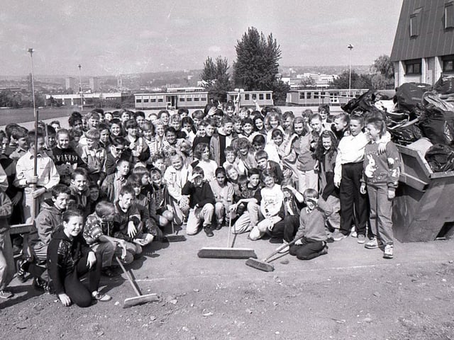 All Saints School litter pick, May 25, 1990