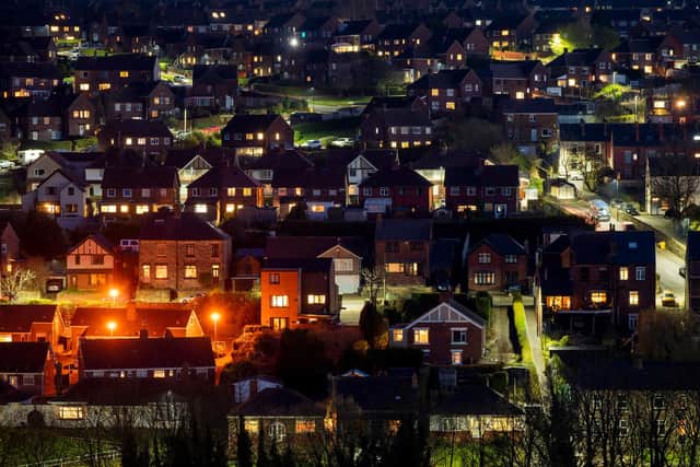 The residents of Stocksbridge, Sheffield, spend their first Friday night at home under lockdown regulations during the Coronavirus pandemic on March 27 (Photo by Christopher Furlong/Getty Images)