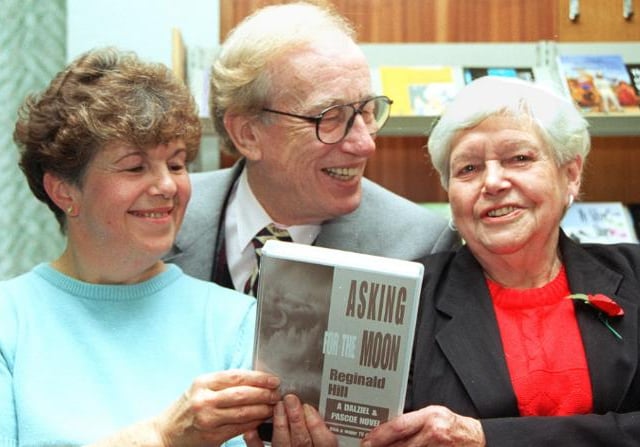 Graham Roberts, Ina Edwards, Kathleen Dewhurst in the Doncaster Central Library in 1997.