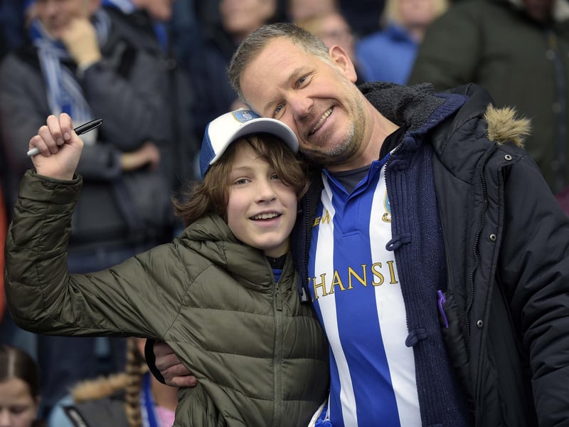 Owls fans in the 33.000 crowd at Hillsborough on Saturday Pic Steve Ellis