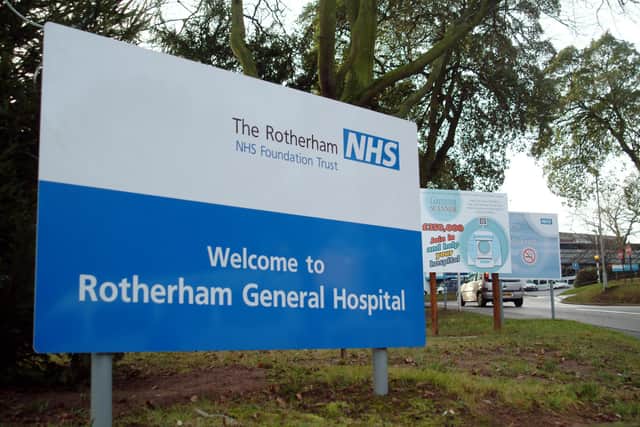 Police remain stationed at Rotherham District General Hospital following incident on Saturday evening.
