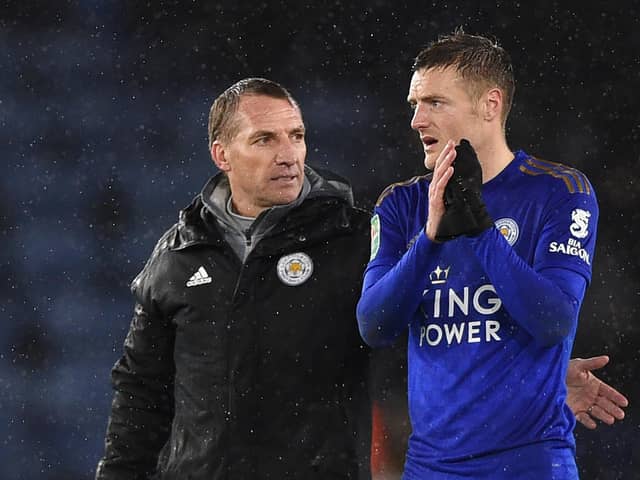 Brendan Rodgers will face up against Sheffield Wednesday on Saturday - but will Jamie Vardy?