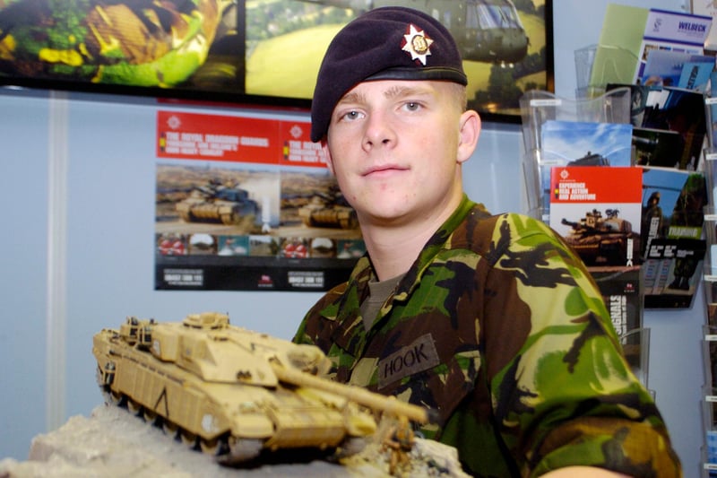 Sheffield soldier Trooper Carl Hook, who couldn’t drive a car when he enlisted into the army, returned home in June 2007 to share his experiences of life as a Challenger tank driver