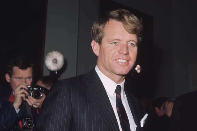 Senator Robert Kennedy .  Photo by George Freston/Getty Images